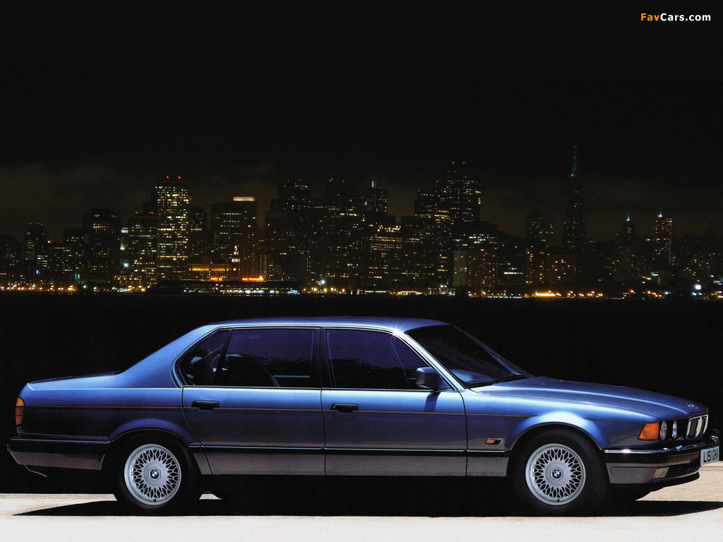 BMW 750iL UK-spec (E32) 1987–94 images (1024 x 768)