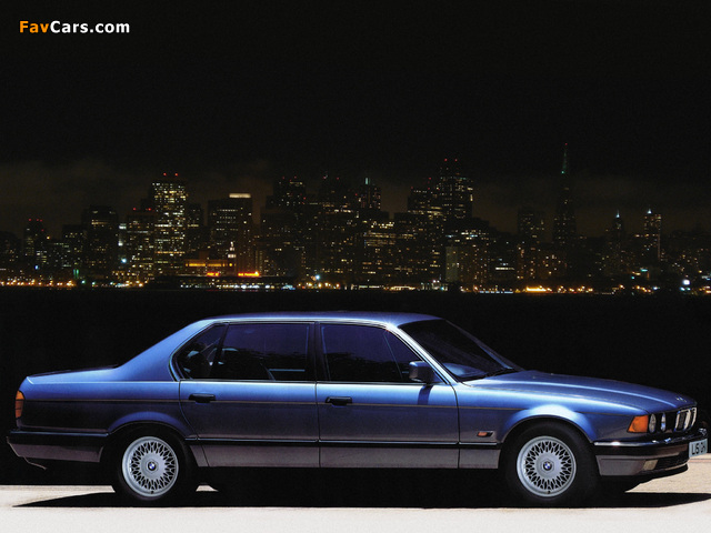 BMW 750iL UK-spec (E32) 1987–94 images (640 x 480)