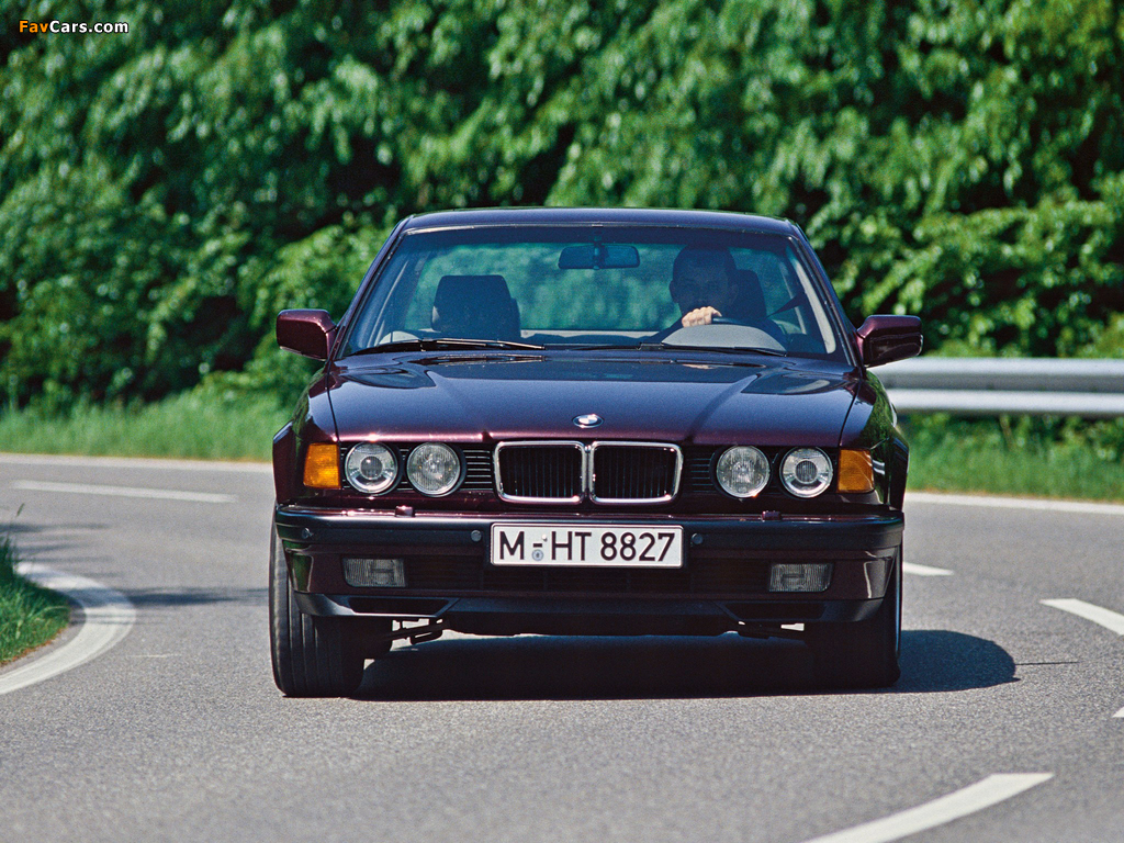 BMW 740i (E32) 1992–94 wallpapers (1024 x 768)