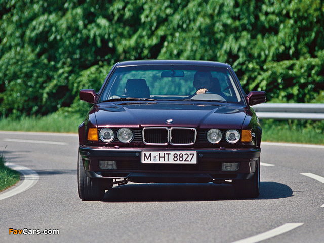 BMW 740i (E32) 1992–94 wallpapers (640 x 480)