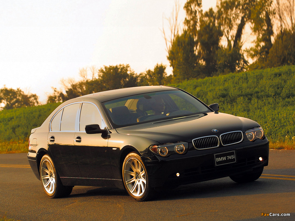 BMW 745i US-spec (E65) 2001–05 pictures (1024 x 768)