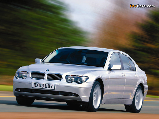 BMW 730d UK-spec (E65) 2002–05 images (640 x 480)