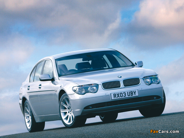 BMW 730d UK-spec (E65) 2002–05 wallpapers (640 x 480)