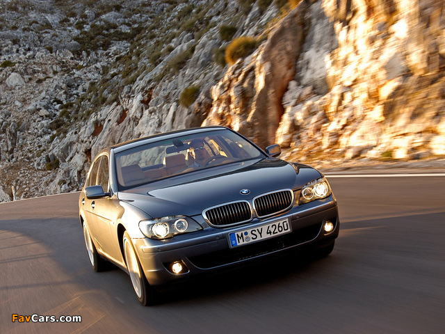 BMW 750i (E65) 2005–08 images (640 x 480)