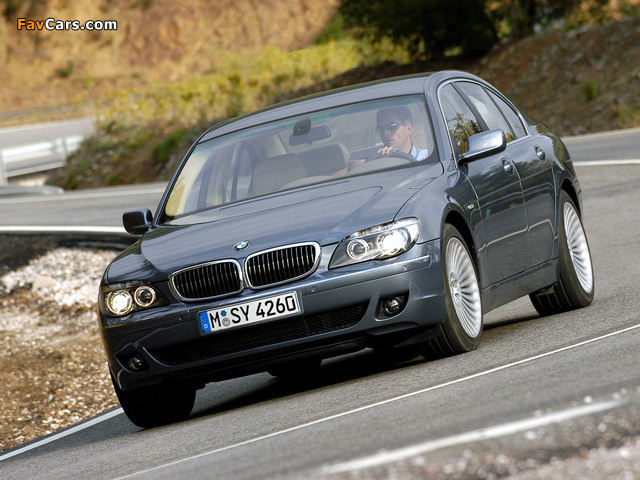 BMW 750i (E65) 2005–08 images (640 x 480)