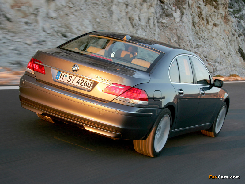 BMW 750i (E65) 2005–08 photos (800 x 600)