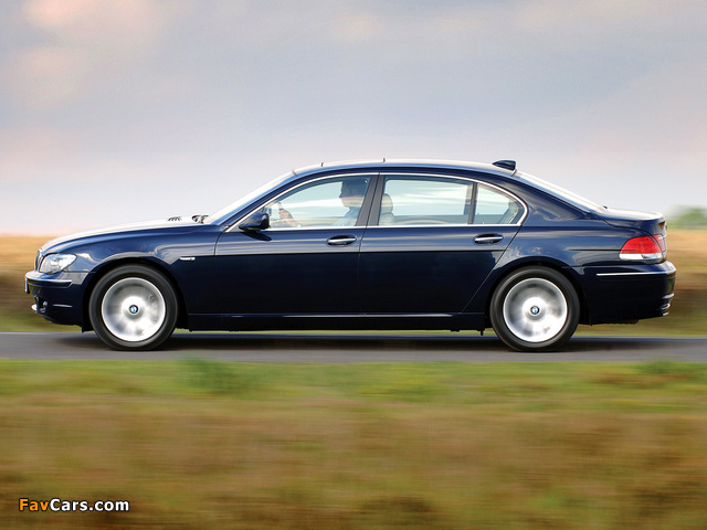 BMW 730Ld UK-spec (E66) 2005–08 wallpapers (640 x 480)