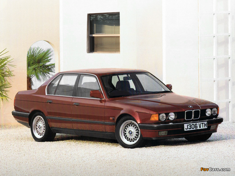 Pictures of BMW 735i UK-spec (E32) 1986–92 (800 x 600)