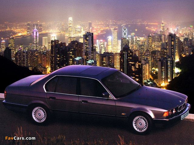 Pictures of BMW 730i V8 UK-spec (E32) 1992–94 (640 x 480)