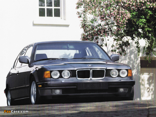 BMW 740iL US-spec (E32) 1992–94 wallpapers (640 x 480)