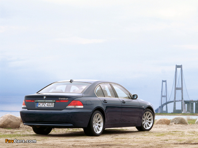 BMW 740d (E65) 2002–05 wallpapers (640 x 480)