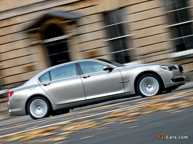 BMW 750Li UK-spec (F02) 2008–12 wallpapers (640 x 480)