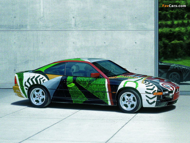 BMW 850 CSi Art Car by David Hockney (E31) 1995 photos (800 x 600)
