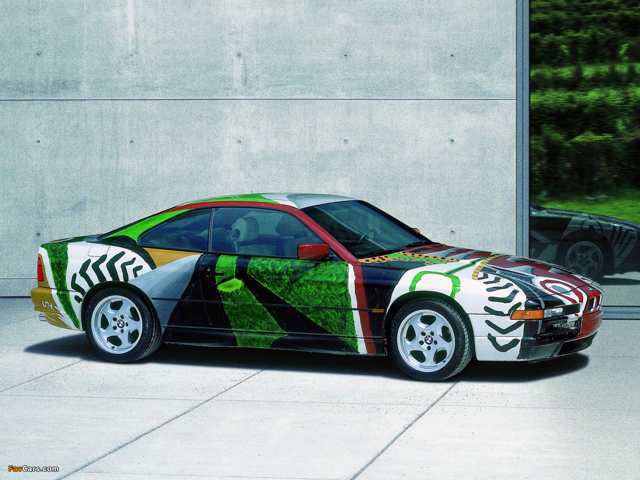 BMW 850 CSi Art Car by David Hockney (E31) 1995 pictures (1280 x 960)