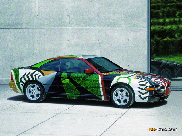 BMW 850 CSi Art Car by David Hockney (E31) 1995 pictures (640 x 480)