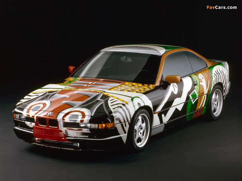 Images of BMW 850 CSi Art Car by David Hockney (E31) 1995 (800 x 600)