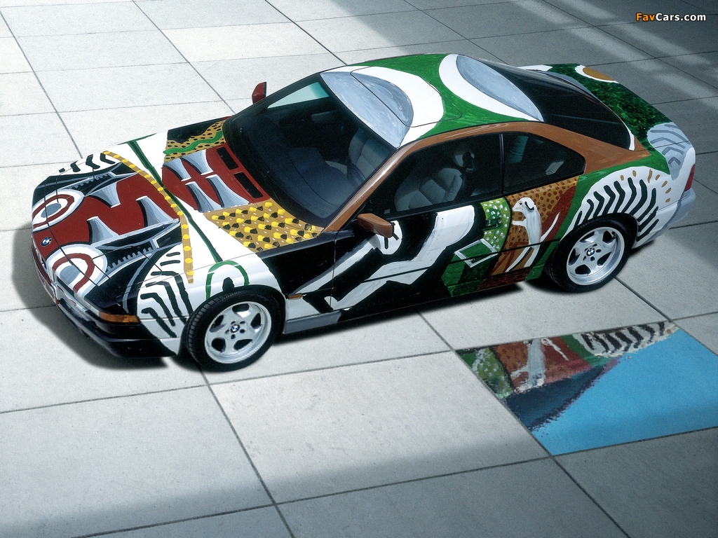 BMW 850 CSi Art Car by David Hockney (E31) 1995 wallpapers (1024 x 768)