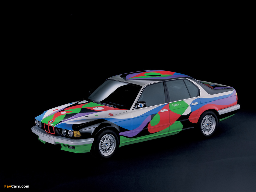 BMW 730i Art Car by César Manrique (E32) 1990 wallpapers (1024 x 768)