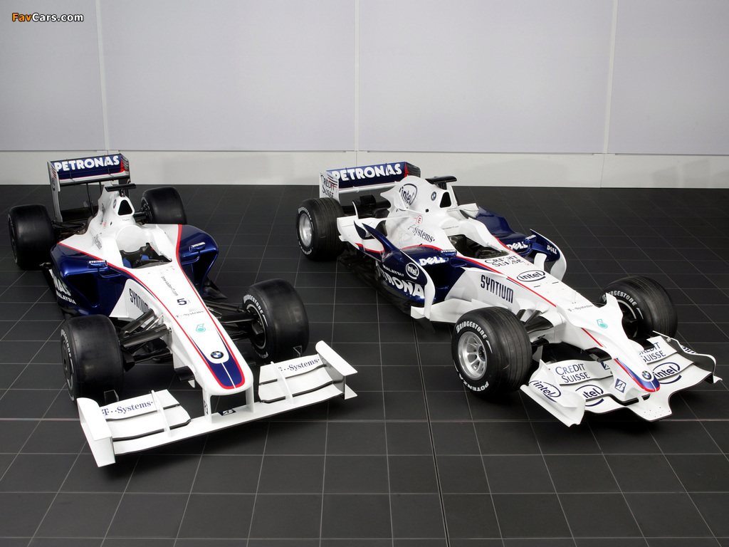 BMW Sauber F1-09 & F1-08 pictures (1024 x 768)