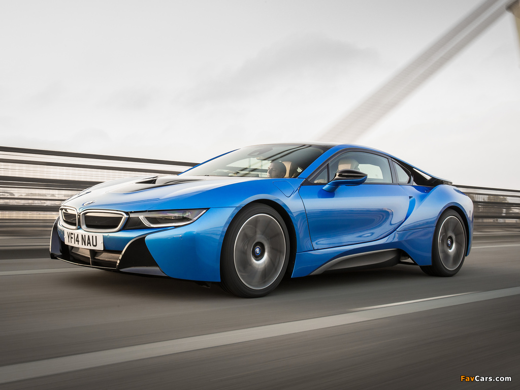 BMW i8 UK-spec 2014 wallpapers (1024 x 768)