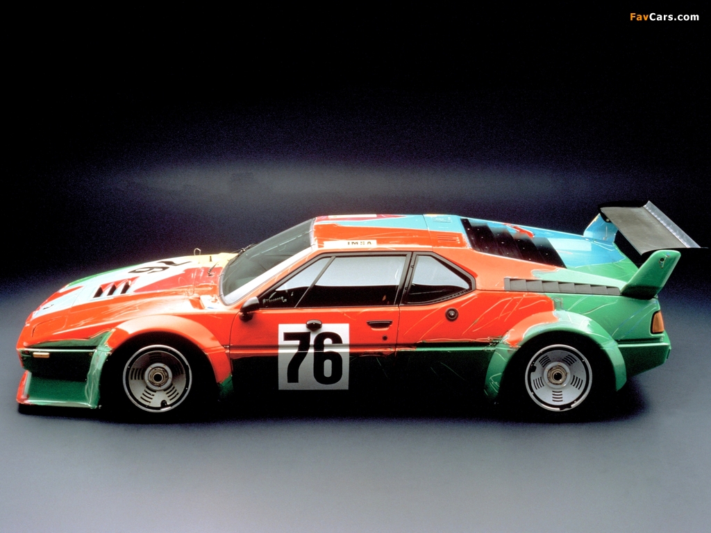 BMW M1 Group 4 Rennversion Art Car by Andy Warhol (E26) 1979 wallpapers (1024 x 768)