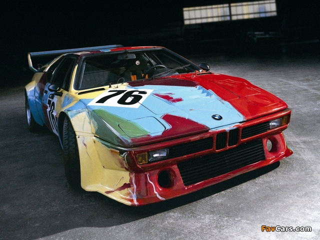 BMW M1 Group 4 Rennversion Art Car by Andy Warhol (E26) 1979 wallpapers (640 x 480)