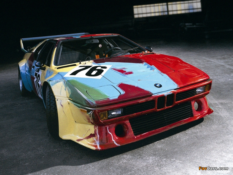BMW M1 Group 4 Rennversion Art Car by Andy Warhol (E26) 1979 wallpapers (800 x 600)