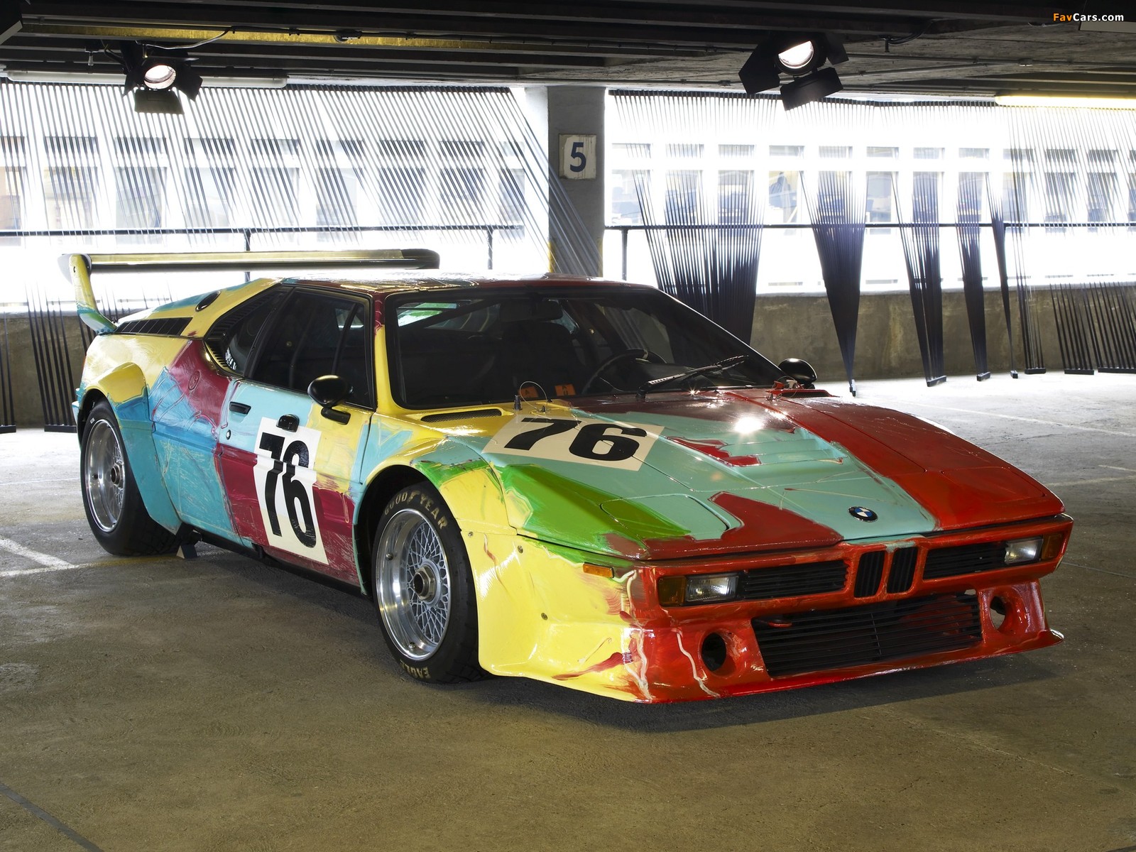 BMW M1 Group 4 Rennversion Art Car by Andy Warhol (E26) 1979 wallpapers (1600 x 1200)