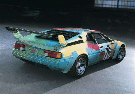 Pictures of BMW M1 Group 4 Rennversion Art Car by Andy Warhol (E26) 1979