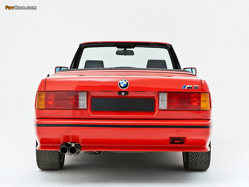 BMW M3 Cabrio (E30) 1988–91 photos (800 x 600)