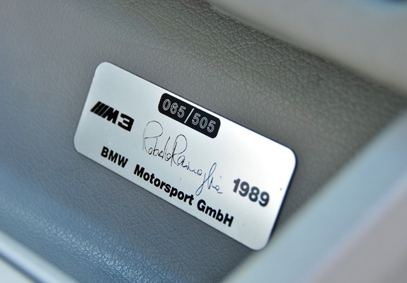 BMW M3 Roberto Ravaglia Edition (E30) 1989 images