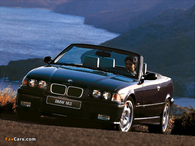BMW M3 Cabrio (E36) 1994–99 wallpapers (640 x 480)
