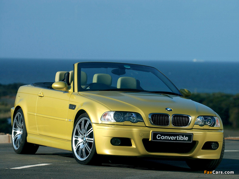 BMW M3 Cabrio ZA-spec (E46) 2001–06 photos (800 x 600)