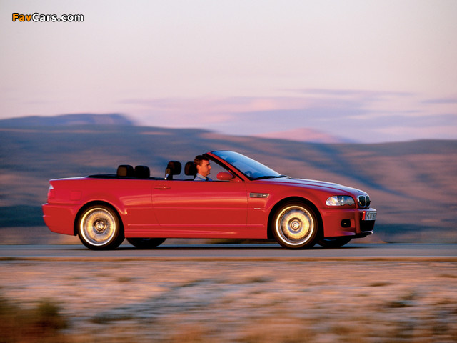 BMW M3 Cabrio (E46) 2001–06 photos (640 x 480)