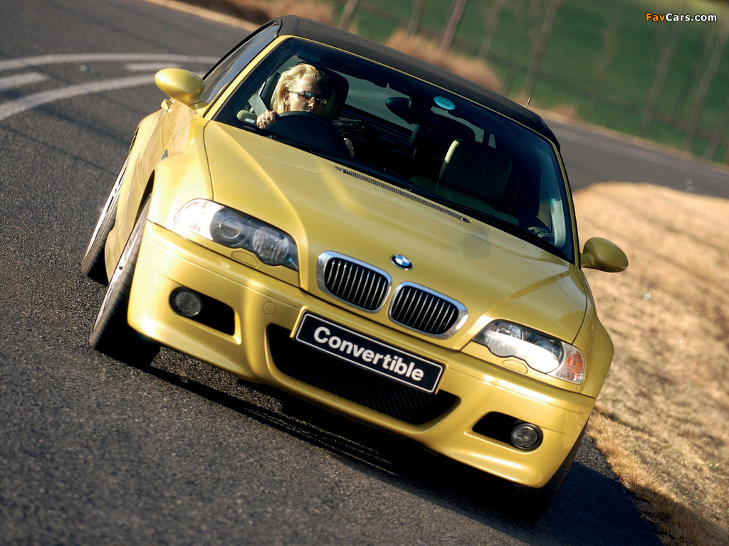 BMW M3 Cabrio ZA-spec (E46) 2001–06 photos (1024 x 768)