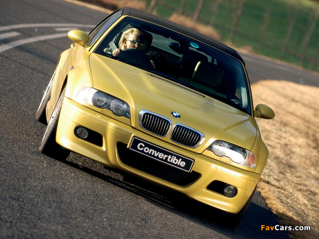 BMW M3 Cabrio ZA-spec (E46) 2001–06 photos (640 x 480)