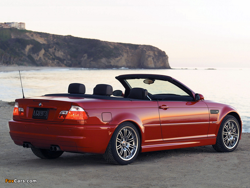 BMW M3 Cabrio US-spec (E46) 2001–06 pictures (800 x 600)