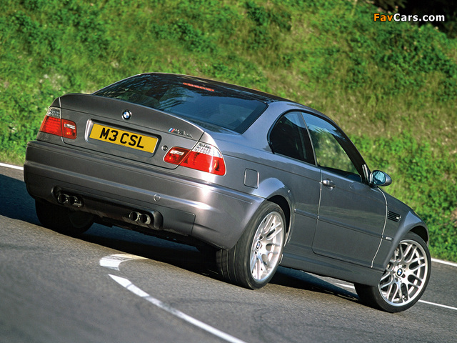 BMW M3 CSL Coupe (E46) 2003 wallpapers (640 x 480)