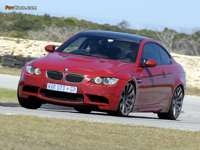 BMW M3 Coupe ZA-spec (E92) 2007–10 photos (640 x 480)