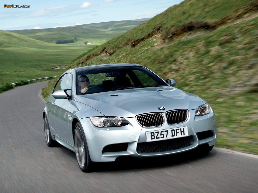 BMW M3 Coupe UK-spec (E92) 2007 wallpapers (1024 x 768)