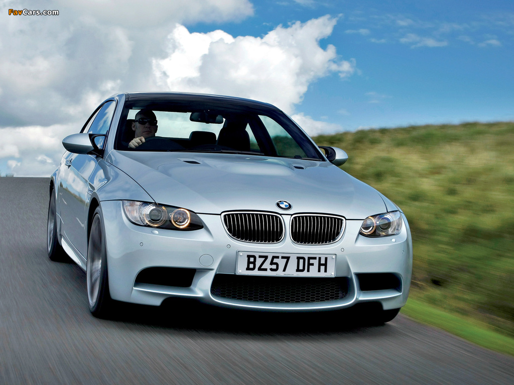 BMW M3 Coupe UK-spec (E92) 2007 wallpapers (1024 x 768)