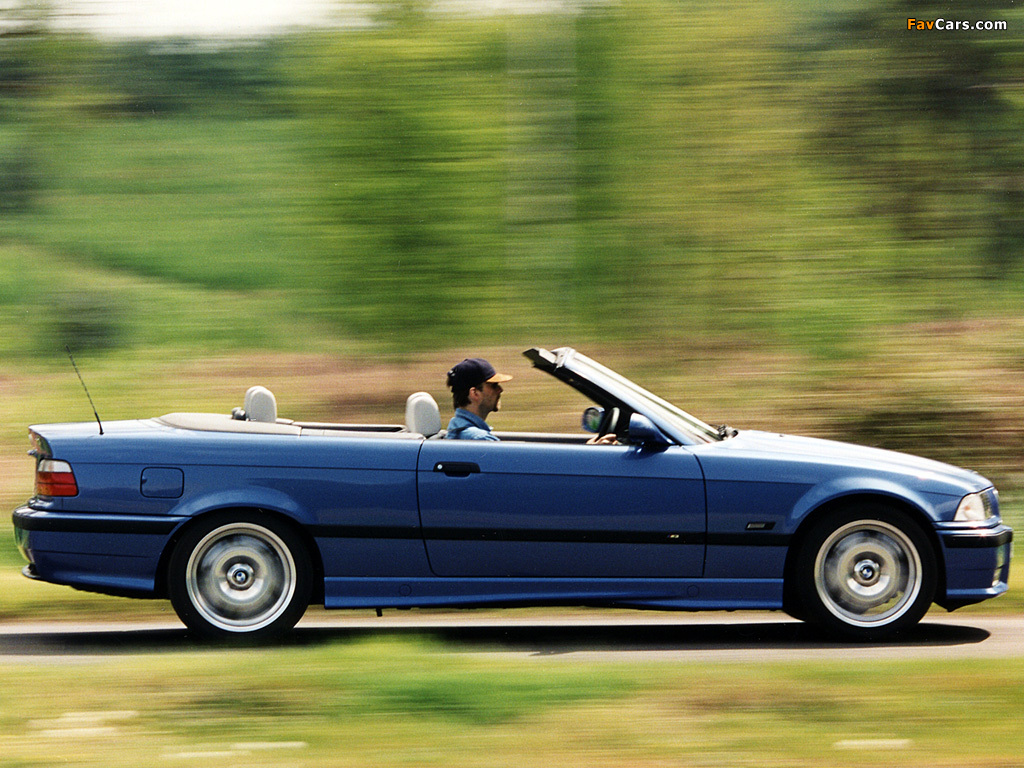 Images of BMW M3 Cabrio UK-spec (E36) 1994–99 (1024 x 768)