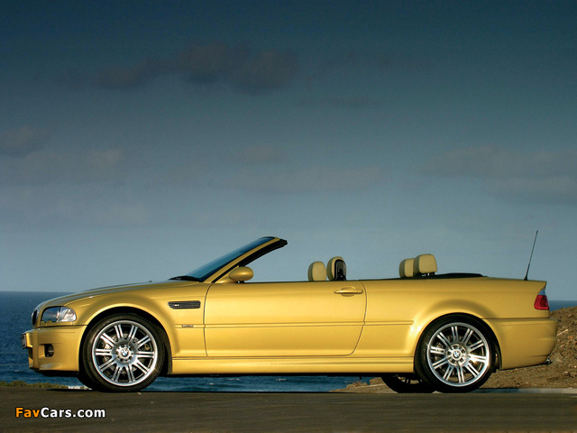 Images of BMW M3 Cabrio ZA-spec (E46) 2001–06 (640 x 480)