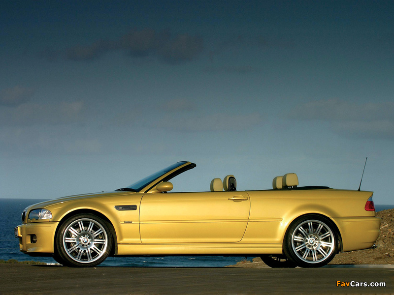 Images of BMW M3 Cabrio ZA-spec (E46) 2001–06 (800 x 600)