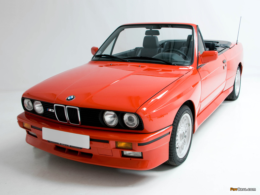 Photos of BMW M3 Cabrio (E30) 1988–91 (1024 x 768)