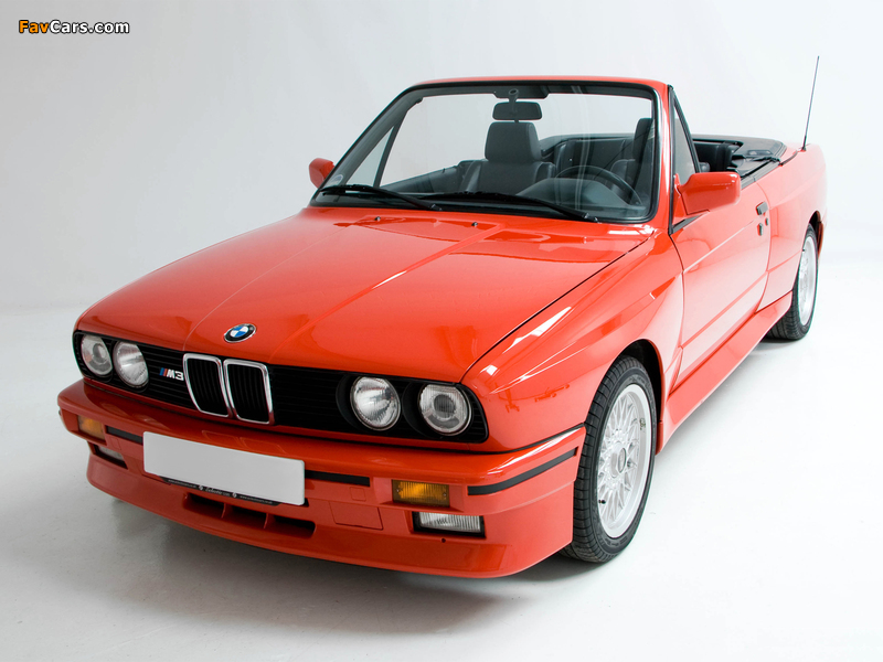 Photos of BMW M3 Cabrio (E30) 1988–91 (800 x 600)