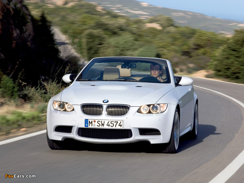 Photos of BMW M3 Cabrio (E93) 2008 (800 x 600)