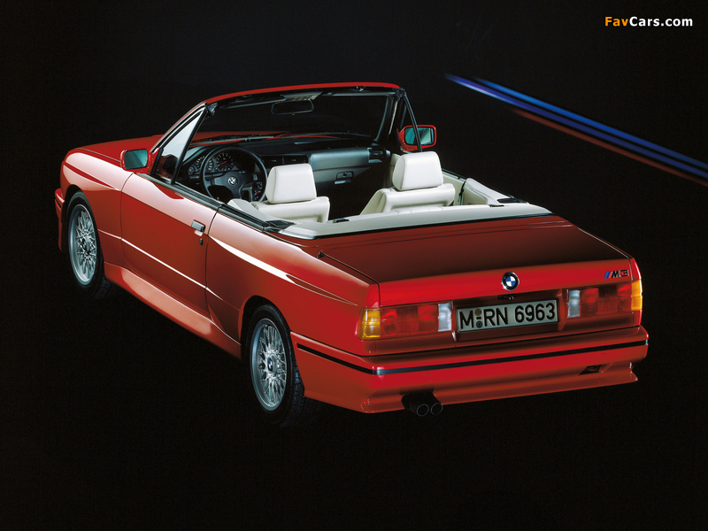 Pictures of BMW M3 Cabrio (E30) 1988–91 (800 x 600)