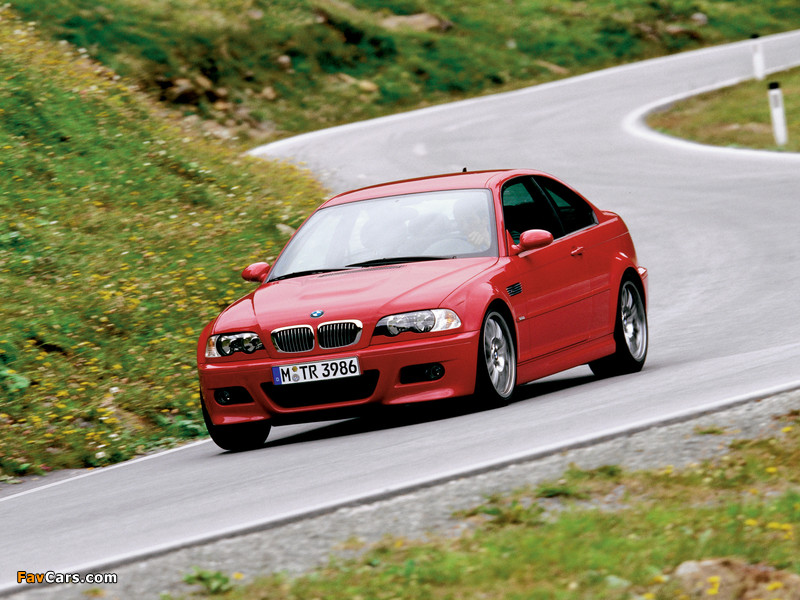 Pictures of BMW M3 Coupe (E46) 2000–06 (800 x 600)