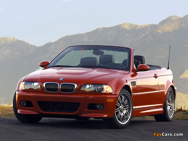 Pictures of BMW M3 Cabrio US-spec (E46) 2001–06 (640 x 480)